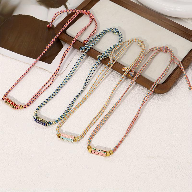 1шт позолоченный богемный кулон любовь ожерелье красочный титан мода новый унисекс дресс-код разноцветный