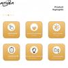 AITHEA LED Night Light Rechargeable Dimmable Bedside Lamp Soft Glow Eye Protection Portable Table Lamp for Bedroom Nurser
