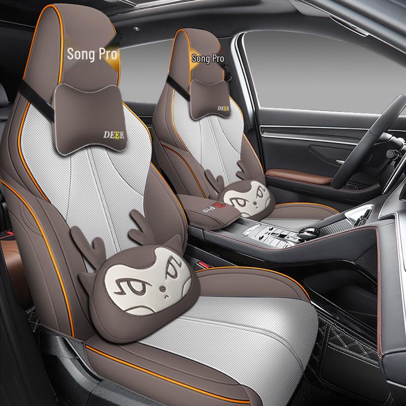 BYD Song PRO dm-i Universal Leather Car Seat Cushion: Four-Season Full Coverage
