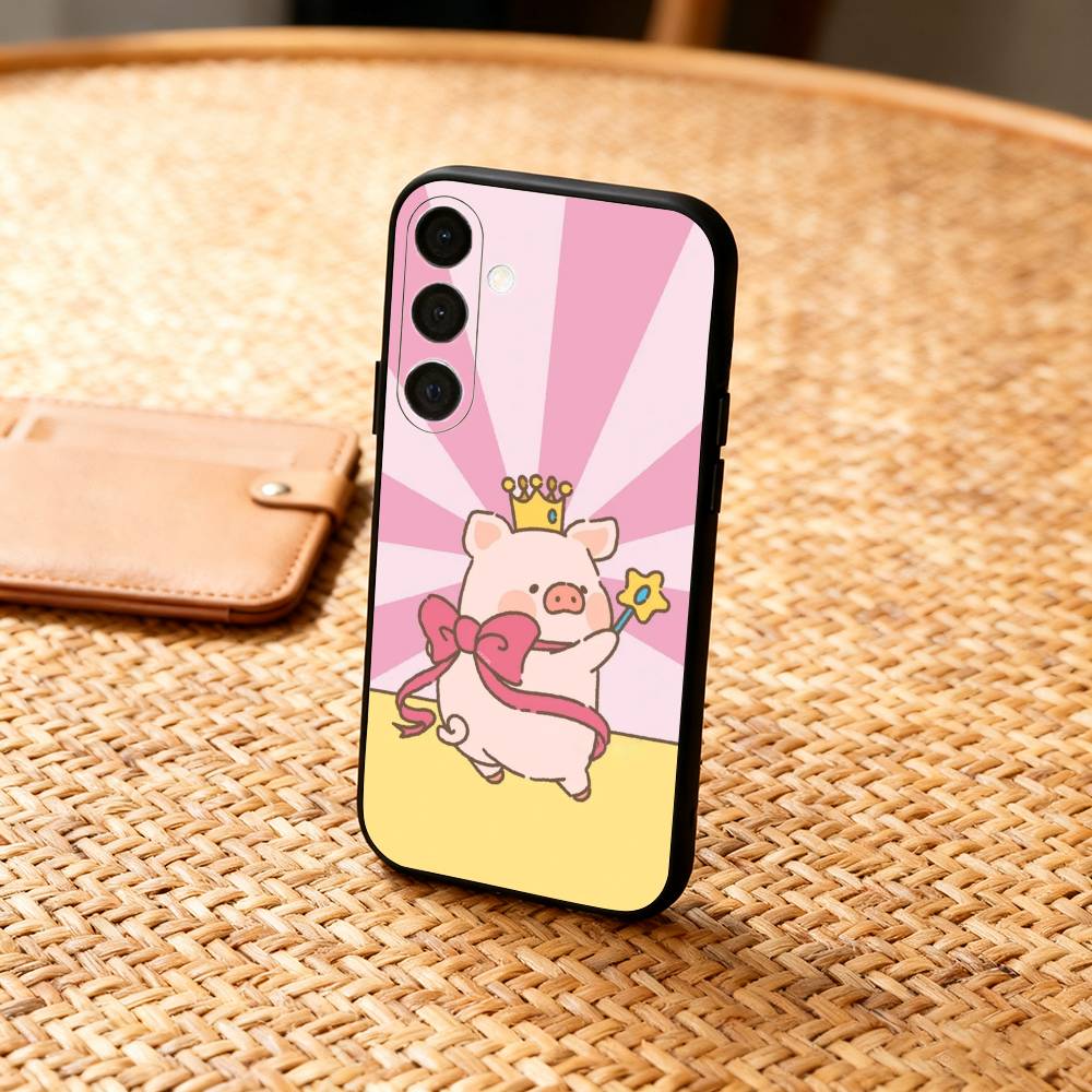 Мягкий-мягкий чехол Lulu для телефона Samsung A73,72,71,A52,51,40,41,A22,A32,31,A13, Мягкий черный корпус