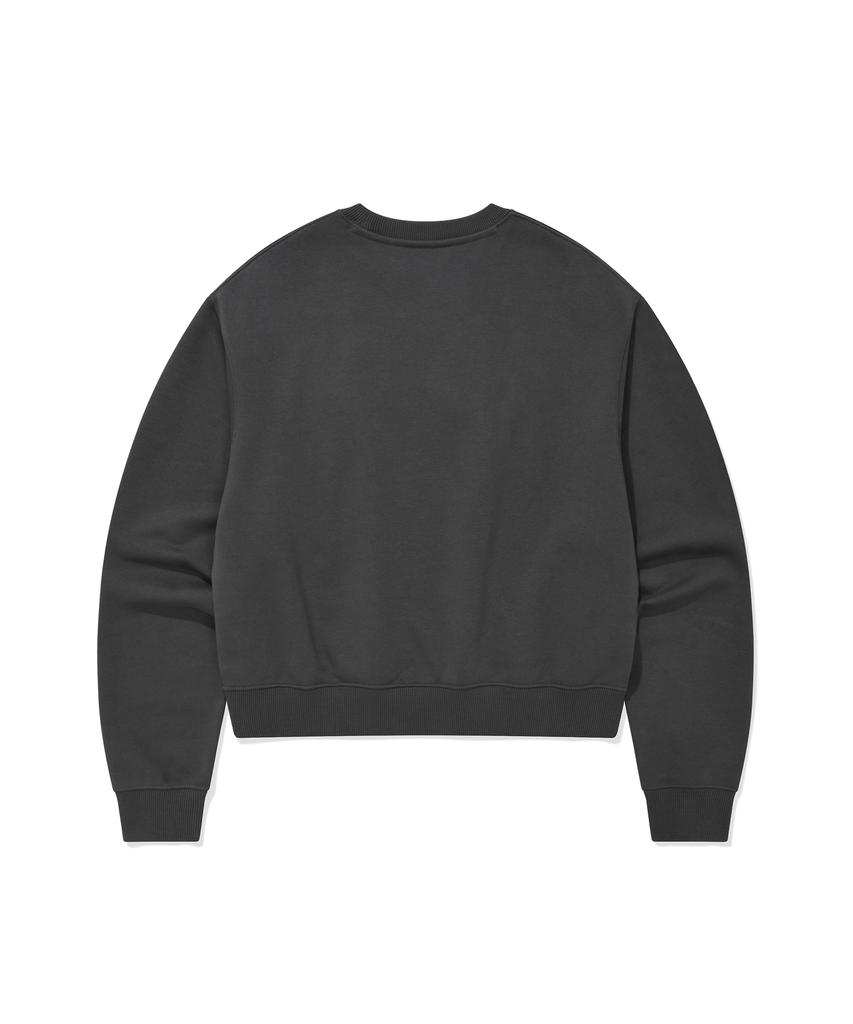 COVERNAT WOMAN Cooper Logo Sweatshirt Charcoal