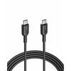 Anker PowerLine II USB-C & USB-C 2.0 Cable (1.8m Black) [USB-IF Certified/Ultra Durable/PD Compatible] Galaxy S10 / S10+ / S9 / S9+, iPad Pro (2018, 1