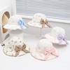 Kawaii Baby Fishermen Hat Bowknot Kids Bucket Hat Sunscreen Children Sun Hat  Apparel Accessories
