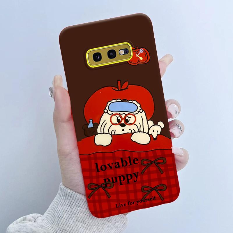 For Samsung Galaxy S10e Phone Case Flower Girls Design Soft Silicone TPU Back Housing for Galaxy S10E S10 E SM-G970F/DS Covers