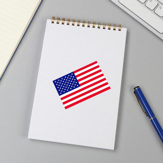 250 шт./рулон, наклейки с американским флагом, синие, красные, белые, полосатые, со звездами, флаг США, Sicker, устойчивые к атмосферным воздействиям, медные, самоклеящиеся, глянцевые наклейки, июль