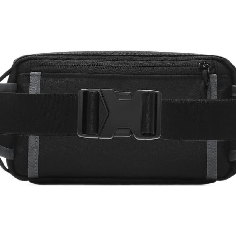 Nike Полиэстеровая сумка через плечо на одно плечо, сумка-слинг, поясная сумка, унисекс, черная, повседневная, DR6127-010