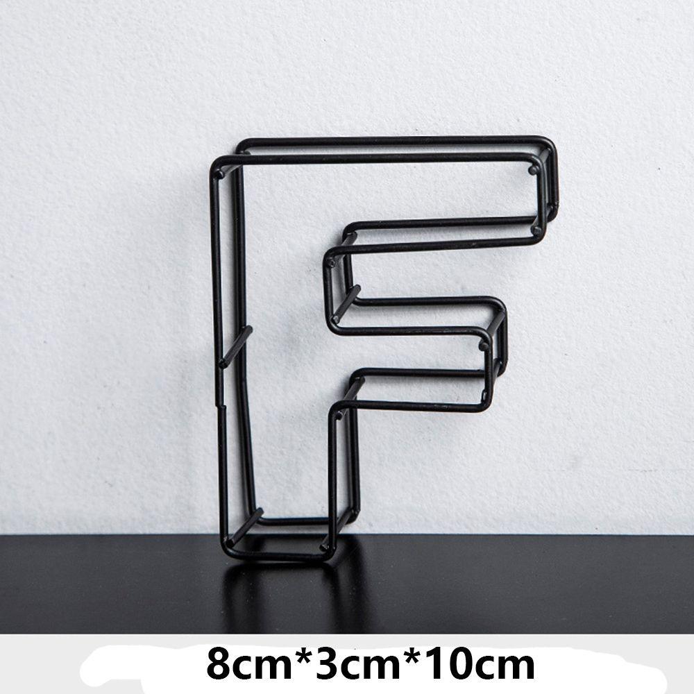 Украшение Настольное украшение Табличка на дверь Вывеска Кованое железо Алфавит Украшение для дома Металлическая Полая Буква