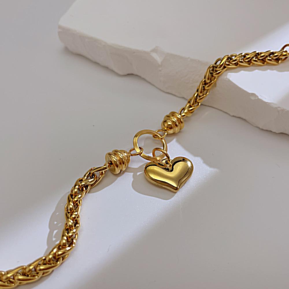 OPK Модный браслет из нержавеющей стали Love для девочек