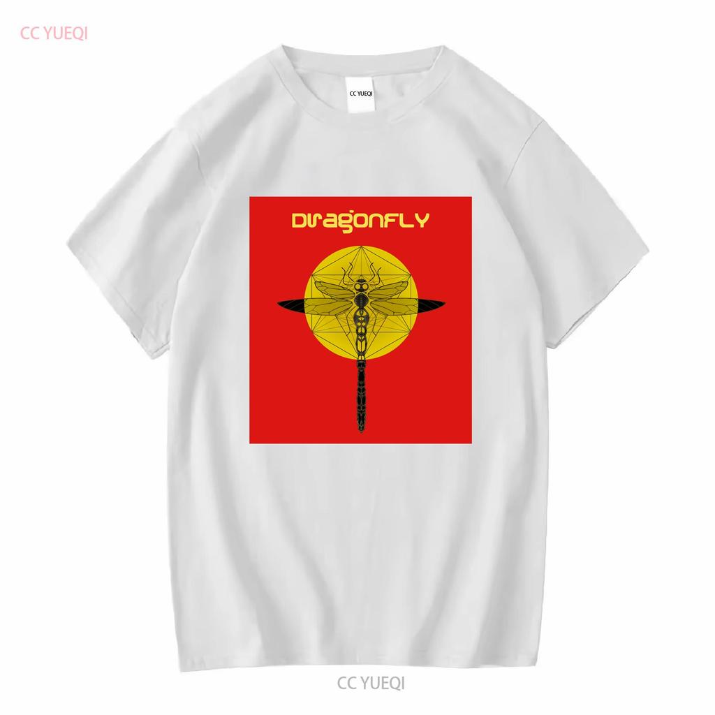 Psychedelic Trance Music Dragonfly Records Mens Cotton T Shirt vintage Washed Stretched Stylish Slightly Comfortable Versatile