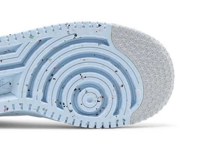 Женские кроссовки Nike Air Force 1 Low Crater Flyknit Белый Ледяно-голубой (Женский) Белый/чистая платина-белый