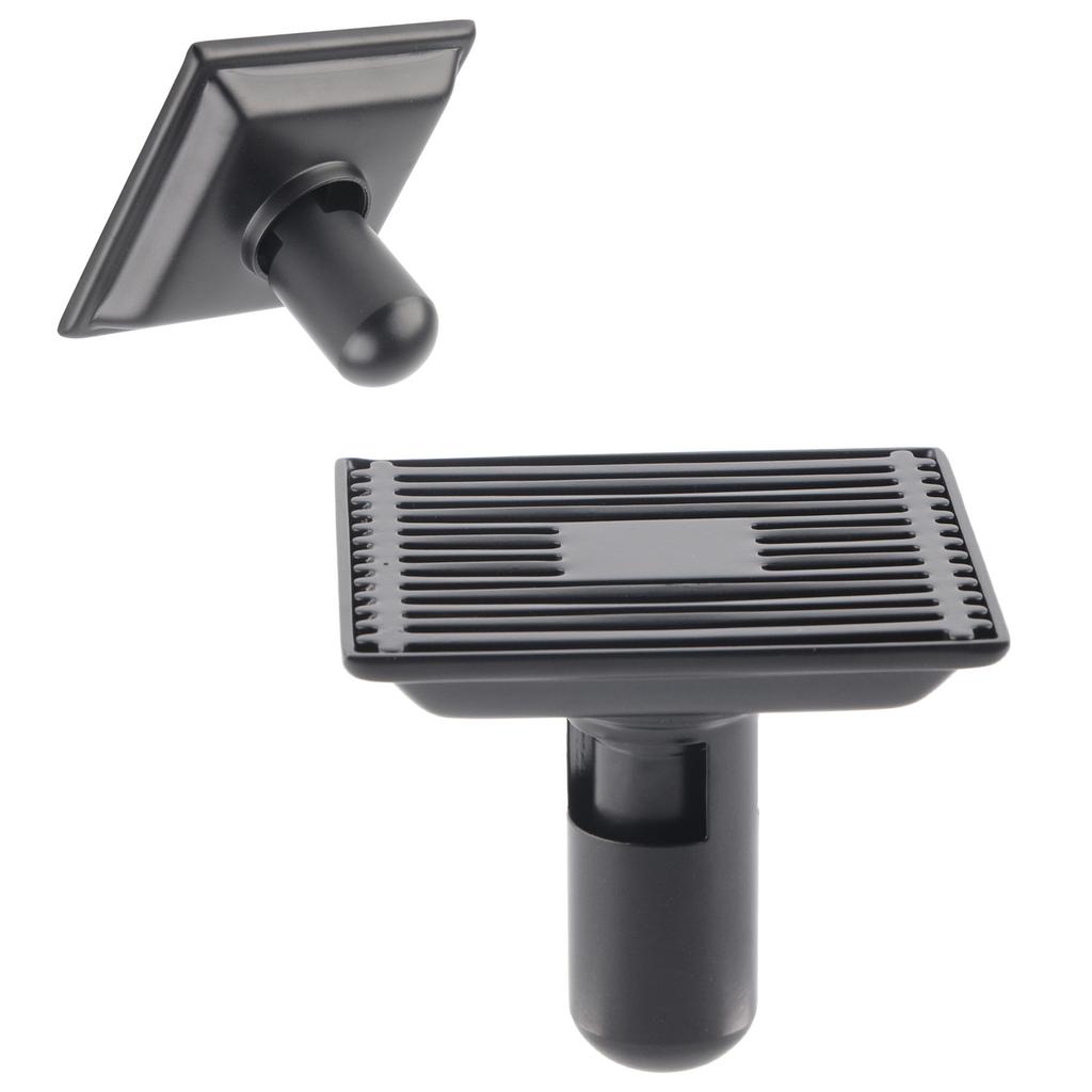 Shower Floor Drain with Removable Cover Grille SUS304 Stainless Steel Bathroom Supply 12x12cm