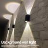 2 Вт 4 Вт 6 Вт 8 Вт 10 Вт Уличные настенные бра Лампа IP65 Водонепроницаемый Светодиодный настенный светильник Вверх Вниз Подсветка для веранды для виллы Патио Лестничный коридор