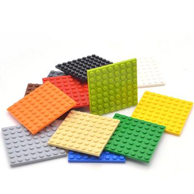 10 шт. DIY Строительные блоки Тонкие Фигурки Кирпичики 8x8 Точек 12 Цветов Обучающие Креативные Размер Совместимый С Брендовыми Игрушками для Детей