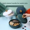 Round Dried Fruit Plate Storage Tray with Lid Serving Plates Candy Tray Snack Plate  Entertaining
