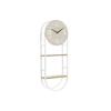 Horloge Murale - LANA DECO - Métal MDF Blanc - 25,5 X 11,5 X 71 Cm - Contemporain - A Suspendre