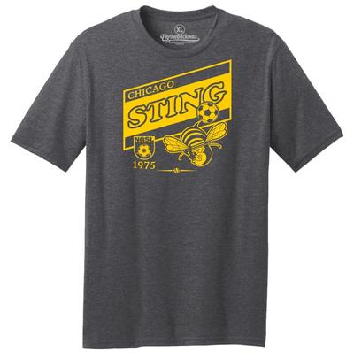 Chicago Sting 1975 Логотип NASL Футбол Тройной смес Т-футболка Унисекс Футболка