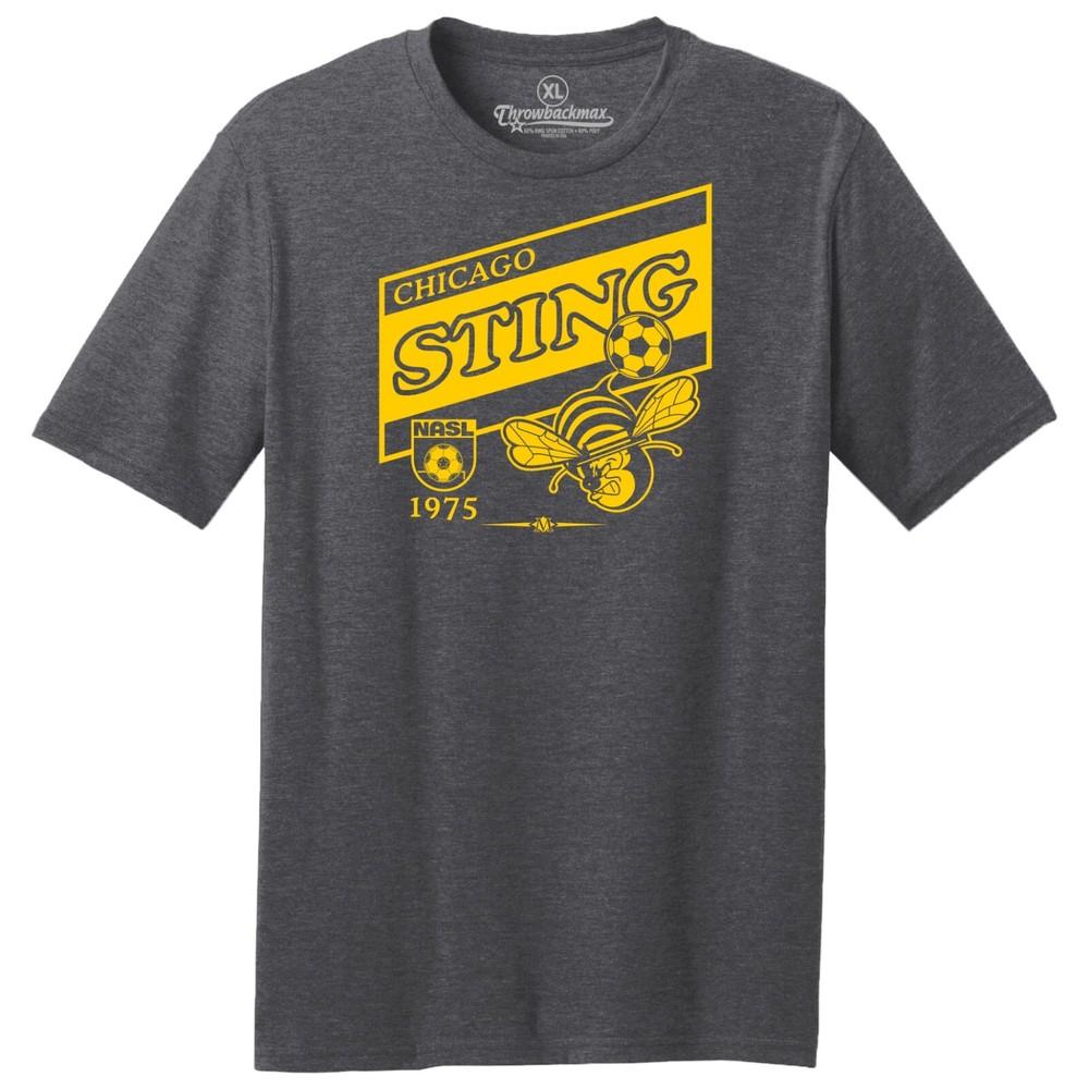 Chicago Sting 1975 Logo NASL Soccer TRI-BLEND Tee Shirt Unisex T-Shirt