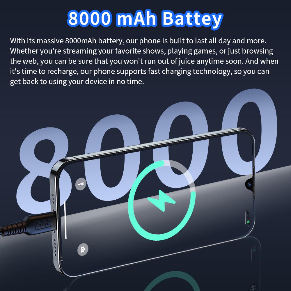 C20Pro 7,3-дюймовый полноэкранный Android-смартфон, 16 ГБ ОЗУ + 1 ТБ памяти