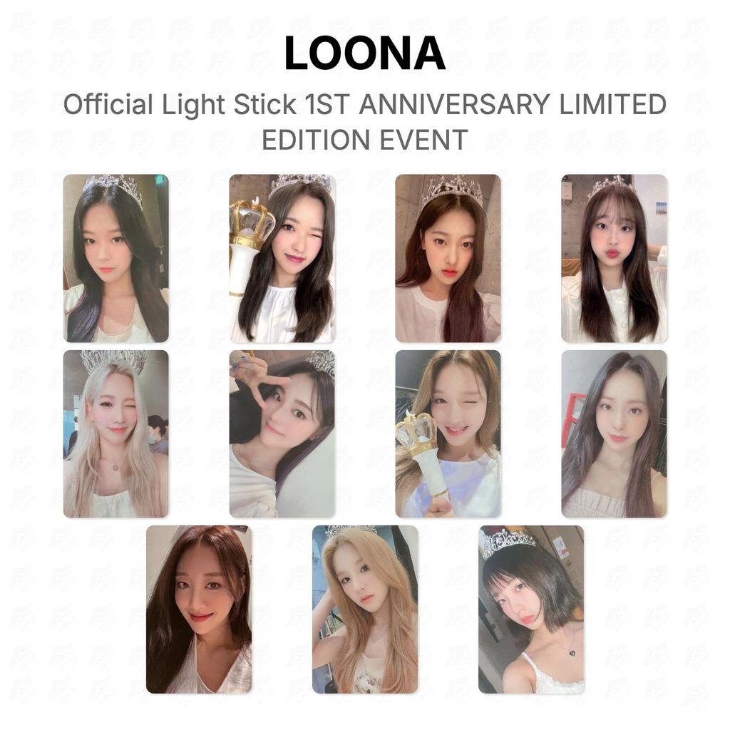 LOONA Официальный лайтстик 1-я годовщина ОГРАНИЧЕННОЕ ИЗДАНИЕ МЕРОПРИЯТИЯ Официальная фотокарточка