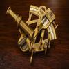 Brass Nautical Sextant 7.62 Cm Maritime Astrolabe Marine for Office Gifting Item Rustic Home Decor Gifts