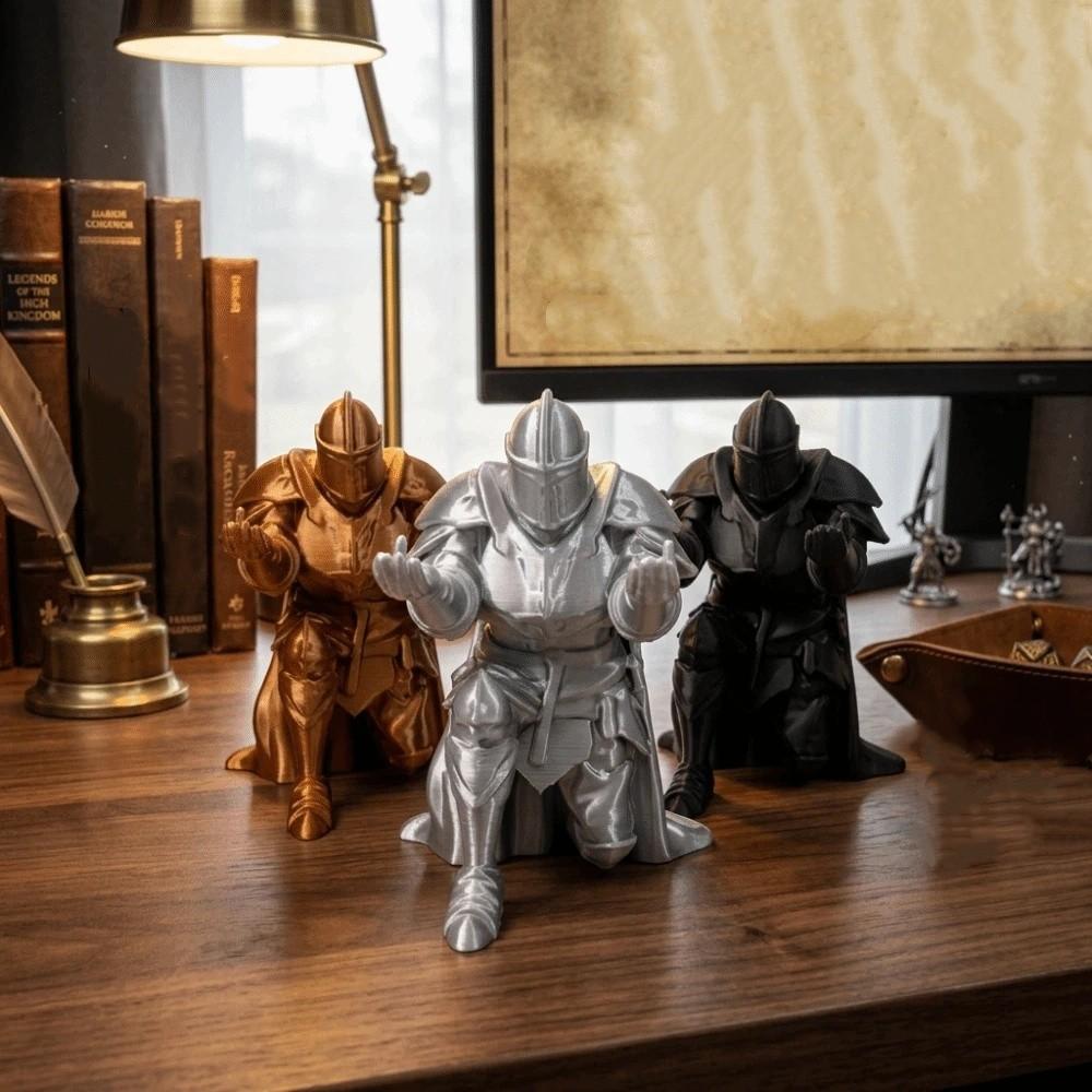 Creative 3D Printing Knight Ornaments Funny Desktop Accessory Fashion Knight Decoration Office