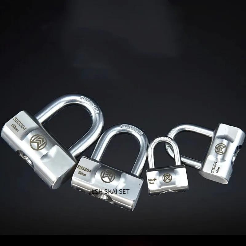 30/40/50/60 ММ Нержавеющая сталь Прочный Замковый замок Защитный Замок для запирания Наружный Замок для спортзала Безопасный Замок для двери Защита от кражи Водонепроницаемые Замки