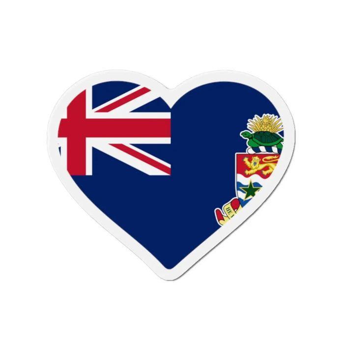Aimant Coeur Drapeau - Îles Caïmans - 9 Cm - Multicolore - 50 Pièces - Mixte