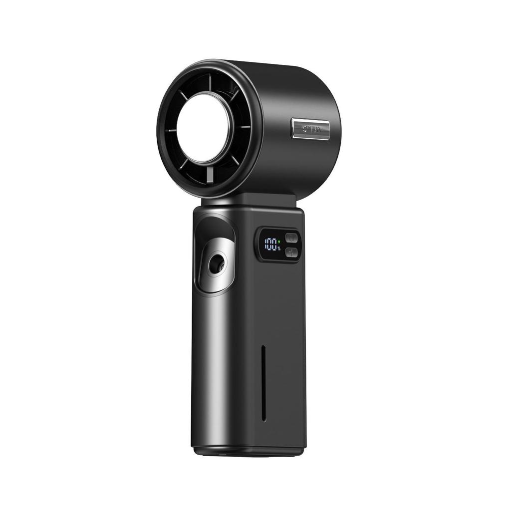 Alyster HX-F532 Handheld Mini Fan with Ice Compress, Cooling Spray, Humidification, 100-Speed Settings