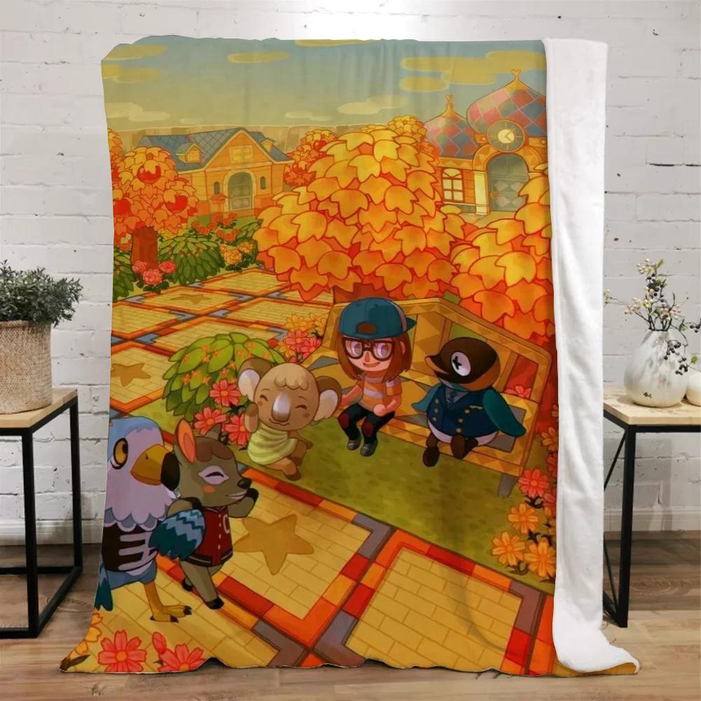 Animal Crossing Decorative Blanket Sofa Winter Custom Blankets Characters Luxury Bedding Home Interior Beach Towel Fluffy Plaid