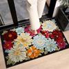 European Crystal Velvet Absorbent Floor Mat for Entrance, Bathroom, Bedroom, or Living Room - Washable.