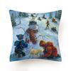 Stylish And Unique Christmas Snowman Pillow Case Perfect For Holiday Home Decor