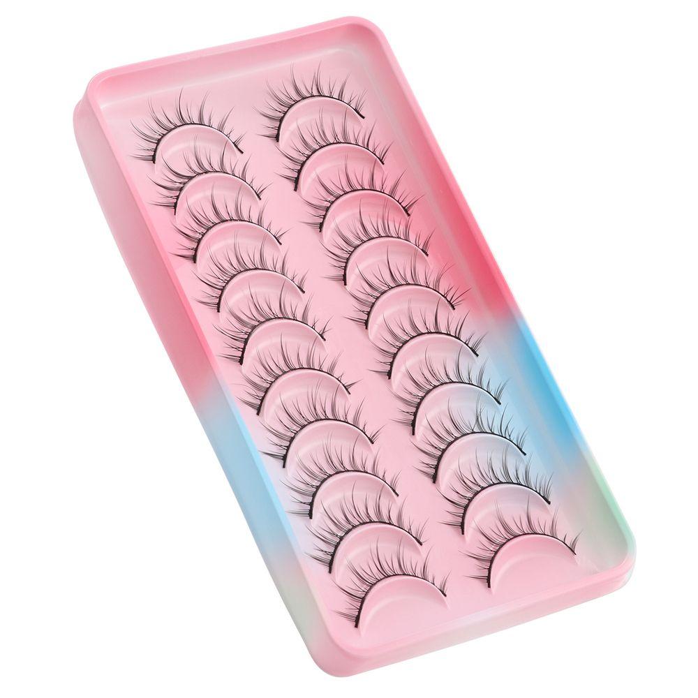 Wispy Cat-Eye Makeup Dramatic Fake Eyelashes Manga Lashes Anime Lashes Cosplay Lashes Mink Lashes