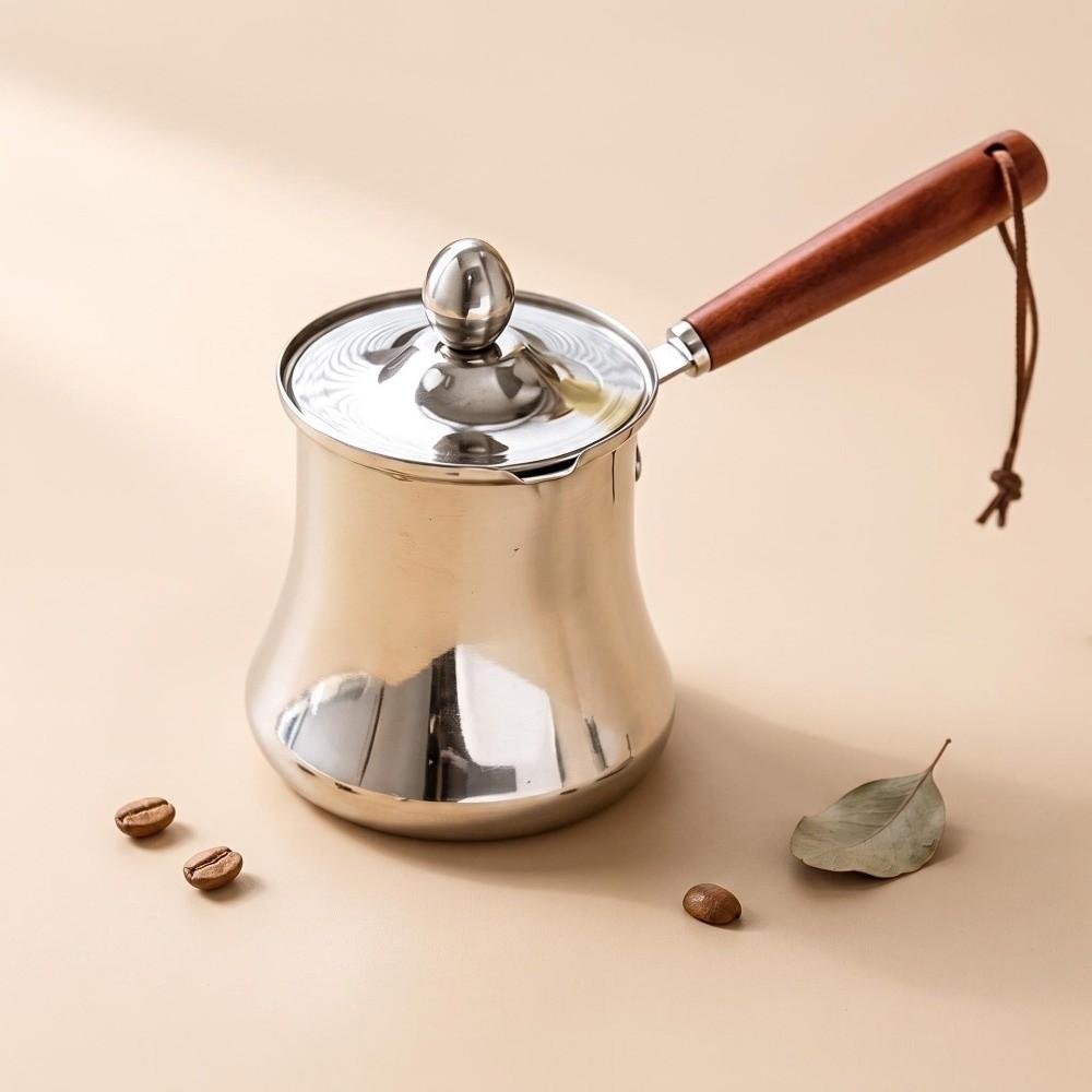 250/350/550/720ml Chocolate Melting Pot Stainless Steel Milk Tea Pot Milk Pitcher Boiling Milk