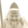 HU Trading Ebisu Ten (total height 14cm, width 8.5cm, depth 7cm) Wood Carving Figurine Made of Hinoki Wood Ebisu Seven Lucky Gods b13730