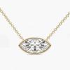 WUIHA Vintage 925 Sterling Silver 2 CT Asscher Cut Real GRA Moissanite Diamond Pendant Necklace Wedding Engagement Fine Jewelry