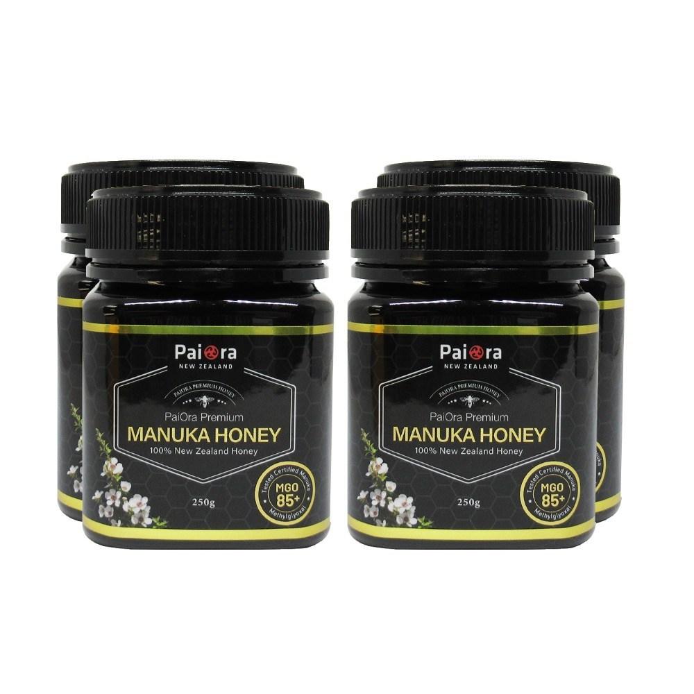 Новая Зеландия Манука Мед Пиора MGO 85+ 4 шт. 250 г