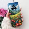 Чехол для Realme 14 Pro Plus RMX5051 Красивые Цветы Рисованный Чехол Мягкий Силиконовый Чехол Для Realme 14 Pro Realme14 Pro+ 5G Чехлы