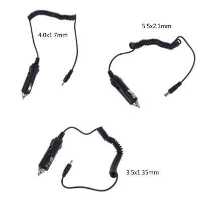 DC5.5mm x 2.1mm Штекер на 12V Автомобильный Прикуриватель Штекер 22AWG Спиральный Кабель DC Автомобильное Зарядное Устройство Удлинитель Адаптер Питания