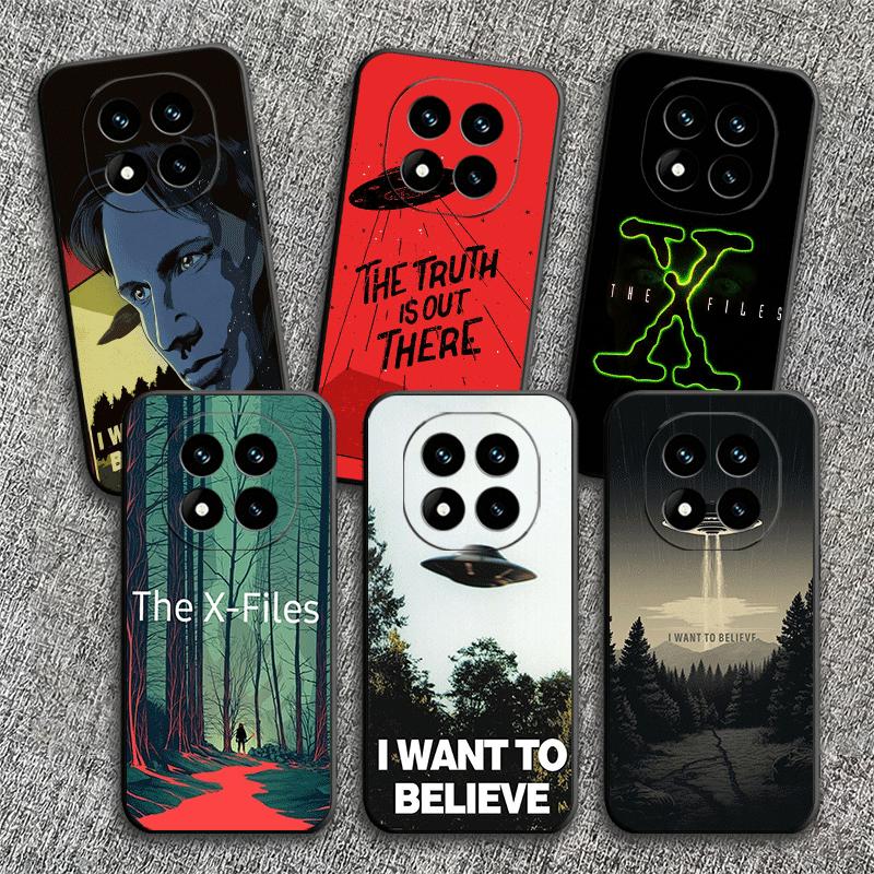 The X Files I Want to Believe Soft Phone Case for Xiaomi Redmi Note 12 13 14 15 Pro Plus 11 12S 11S 11T 10 4G Black Cover Back S