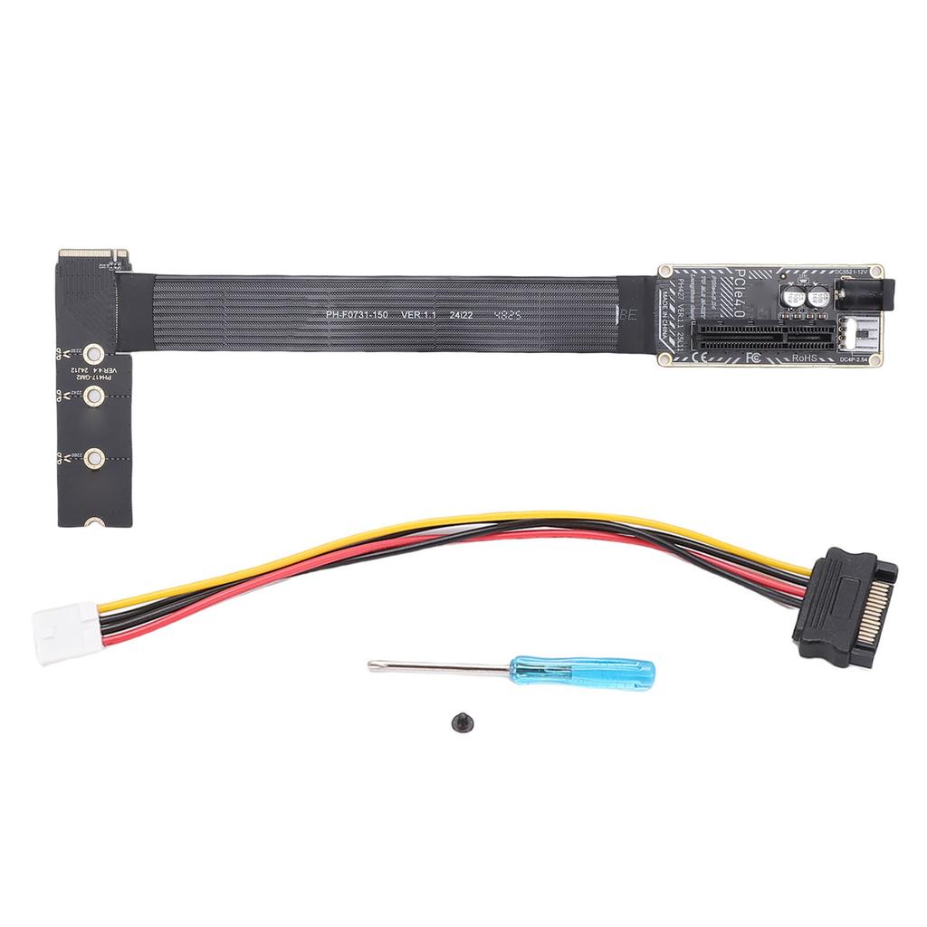 Адаптер-удлинитель PCIe 4.0 X4 на M.2 M-Key 64 Гбит/с PCIe на M.2 Райзер-адаптер для слотов NVMe 2230 2242 2260 2280