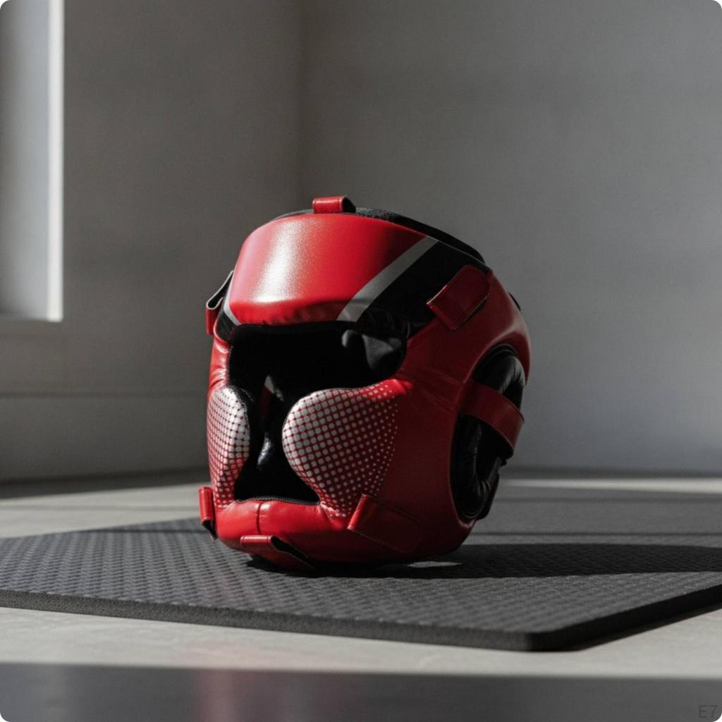 Head Protector with Face Guard Removable for Sparring