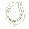 3Pcs/Set Beaded Seashell Necklace Boho Style Lightweight Layered Shell Necklace Ocean Jewelry Accessory Gift