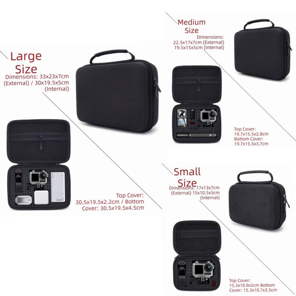 Large Capacity Sports Camera Carrying Case Shockproof DIY Travel Storage Bag Collection