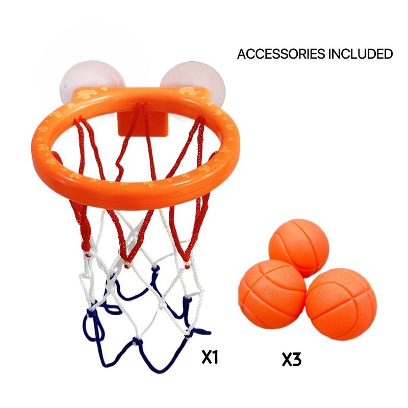 Bath Toys -mini Bathtub Basketball Hoop, Suction Cup Basketball Hoop & Balls Set, Halloween/Christmas
