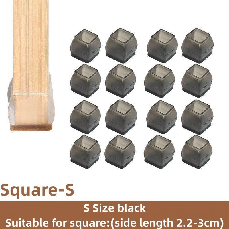 16Pcs Silicone Furniture Non-Slip Legs Pads Chair Leveling Feet Mat Hardwood Floors From Scratches Protectors Mat Home Decor