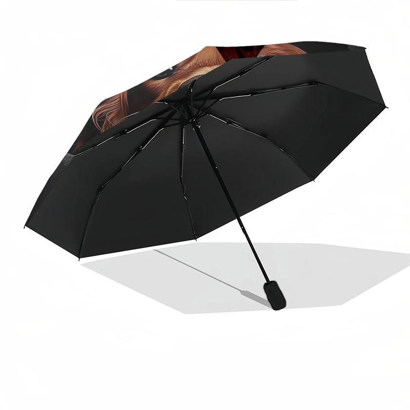 Dog, Portrait- Automatic Umbrella, Four Seasons Portable Folding Umbrella, Suitable for Men and Women, Travel, Daily Compact Umbrella, Outdo