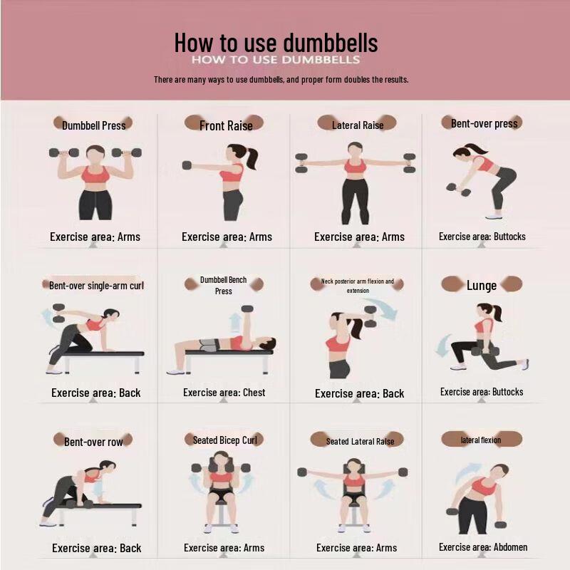 JINGBANG Quick Adjustable Detachable Dumbbells