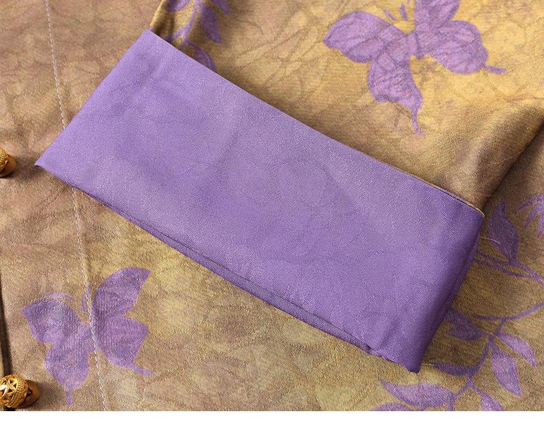 Осень 2025 Женский костюм Тан в китайском стиле, куртка из парчи Сун с пуговицами-лягушками