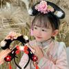 Flower Chinese Style Headwear Bow Ancient Style Hair Hoop Retro Hanfu Headband  Children
