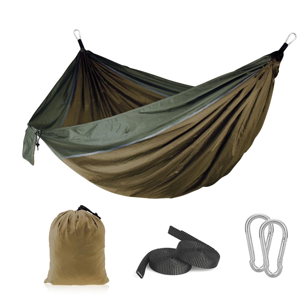 Тканевый гамак с парашютом, качели для сна, качели для одного человека, путешествия на открытом воздухе, отдых, отдых, подвесная кровать Hamak, прочный для выживания